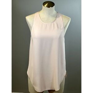 Aritzia Wilfred Sèvres Sleeveless Zip-Back Blouse in Soft Pink Size S